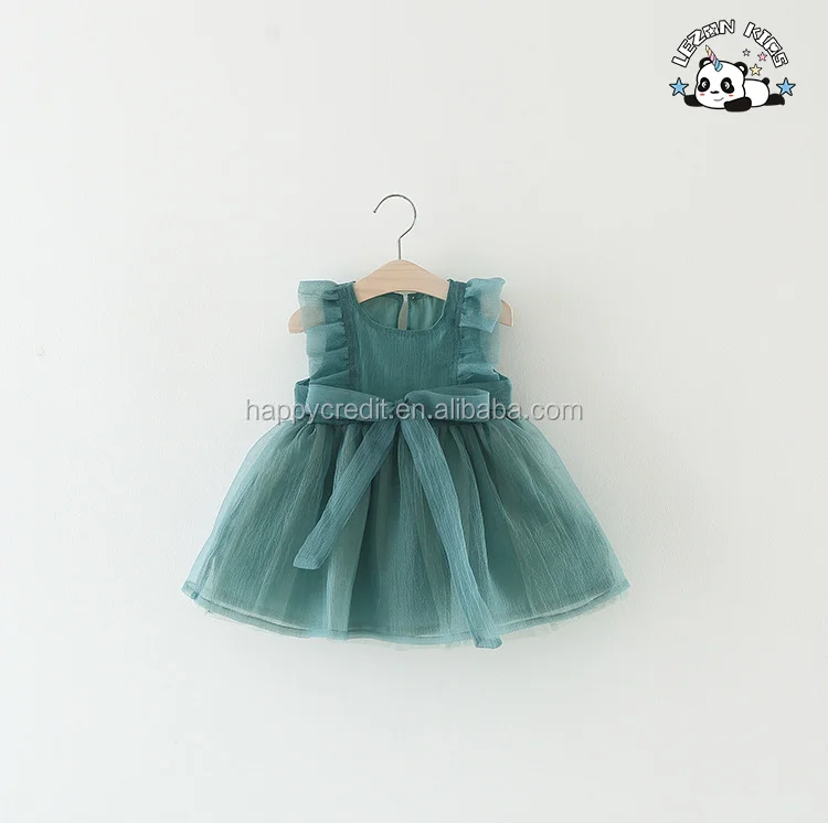LEZONKIDS - OEM Baby Clothing Mesh Tutu Dress Kids Mesh Party Dress Evening Party Princess Dress for Kids